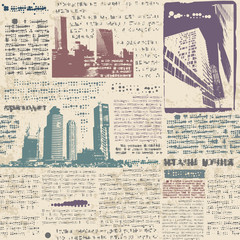 Poster - grunge city