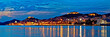 Historic Sibenik waterfront evening panorama