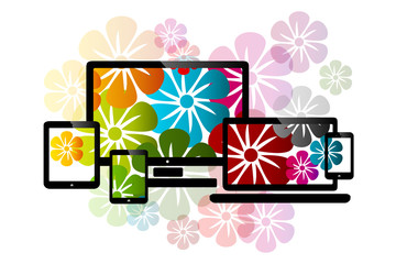 Wall Mural - Web design themes