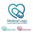 Heart logotype, medical logo
