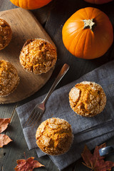 Canvas Print - Homemade Autumn Pumpkin Muffin