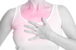 Brustschmerzen - schwarz weiß