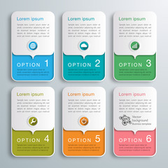 Wall Mural - infographics web banner & label design