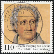 Stamp Printed In Germany Shows Johann Wolfgang Von Goethe