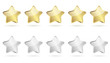 5 stars - golden and silver