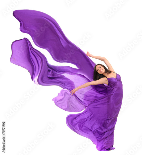 Nowoczesny obraz na płótnie woman dancer in purple satin