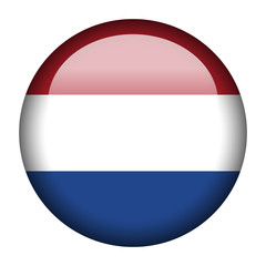 Sticker - Netherlands flag button