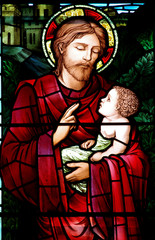 Sticker - Jesus blessing a child