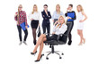 © Di Studio - business team concept - business woman and her workers isolated
