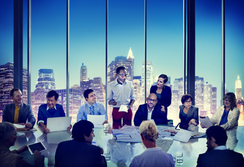 Canvas Print - Diverse Business People in a Meeting