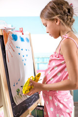 Canvas Print - Child playing at home