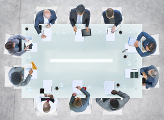 Poster - Business People Having a Meeting in the Office