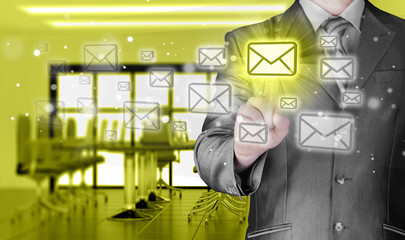 Poster - Businessman email concept