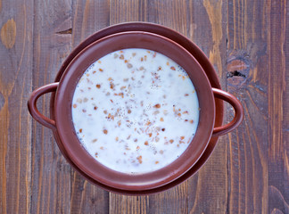 Poster - buckwheat with milk