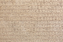 Egyptian Hieroglyphs Stone Background