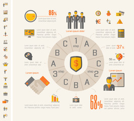 Sticker - Business Infographic Template.