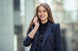© sergey ponomarenko - businesswoman talking on a cell phone