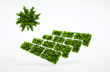 Wall Mural - ecology photovoltaic energy concept