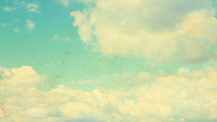 Canvas Print - Clouds on blue sky