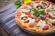 © elenabdesign - Pizza with chicken and mushrooms