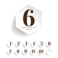 Poster - Number set vector