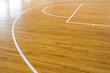 wooden floor basketball court with light effect