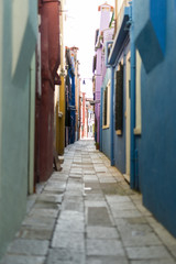 Naklejka na meble Colorful Traditional Buildings in Burano, Venice
