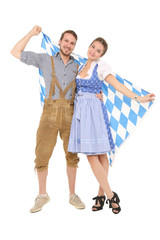 Wall Mural - Paar in Tracht