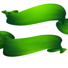 green ribbon banner