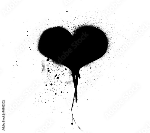 Obrazy Banksy  zniszczone-serce