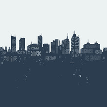 Silhouette Background City