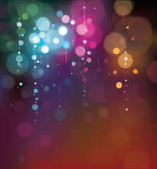 Wall Mural - vector colorful lights background.