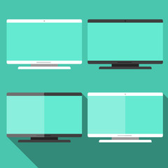 Aufkleber - Computer in flat style