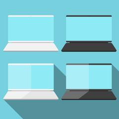 Aufkleber - Laptop in flat style