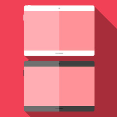 Aufkleber - Tablet in flat style