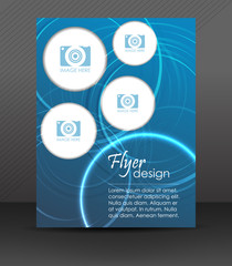 Poster - Professional business flyer template or corporate banner