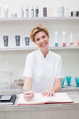 Poster - Pretty beautician smiling at camera