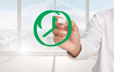 Poster - Composite image of business person drawing