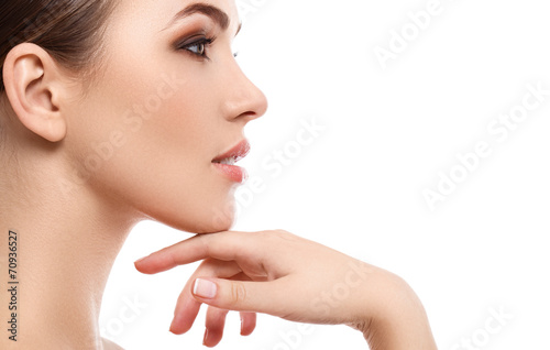 Fotomural Beautiful girl with cute face