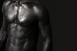 © patronestaff - Man chest painted in black