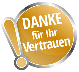 Sticker - Danke für Ihr Vertrauen!