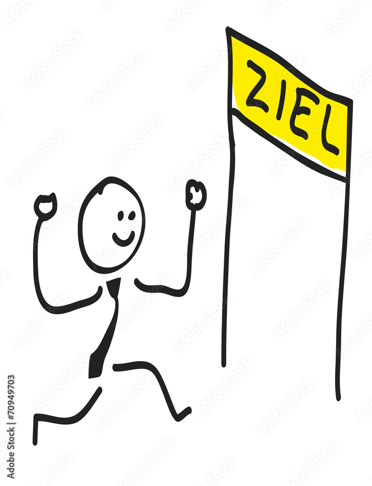Strichm nnchen Kommt Ins Ziel Stock Vector Adobe Stock strichm-nnchen-kommt-ins-ziel-stock-vector-adobe-stock
