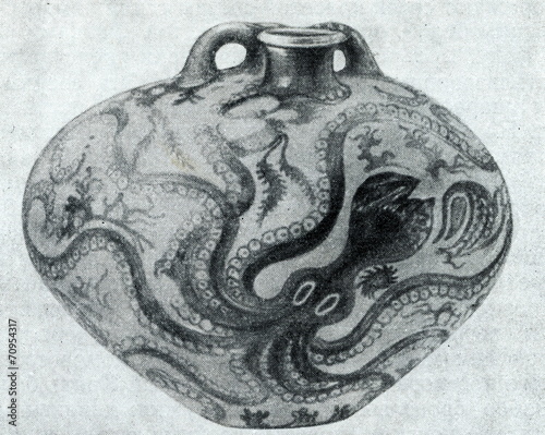 Minoan Art Octopus Jar Of Palaikastro On Crete Buy This