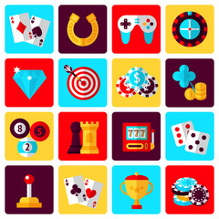 Canvas Print - Game icons set