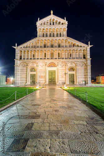 Ancient cathedral in Pisa a...