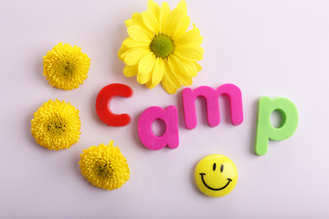 Wall Mural - summer camp concept