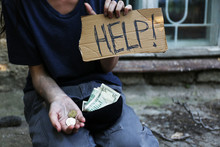 Homeless Beggar Money