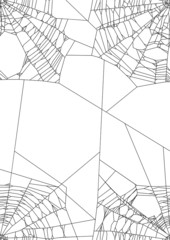 Wall Mural - background with black isolated web