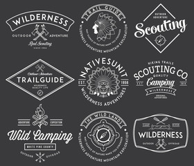 outdoor scouting white on black