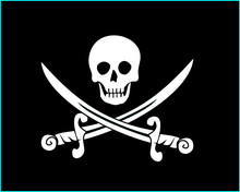 Jolly Roger Pirate Flag Vector